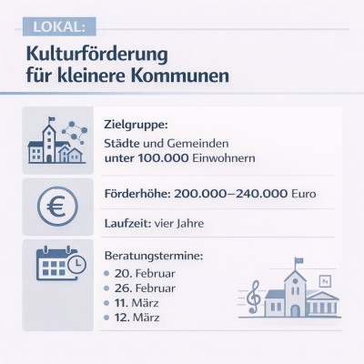 Bundesprogramm LOKAL stärkt Kultur-Netzwerke in kleineren Kommunen